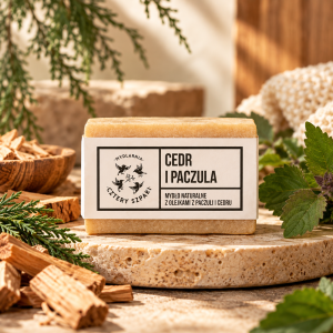Naturalne mydło w kostce - Cedr i Paczula