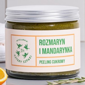 Rozmaryn i Mandarynka - peeling cukrowy