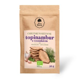 Ekologiczne chrupaki warzywne Topinambur z czosnkiem 50g