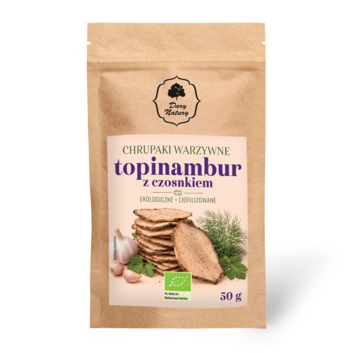 Ekologiczne chrupaki warzywne Topinambur z czosnkiem 50g-1 5292 