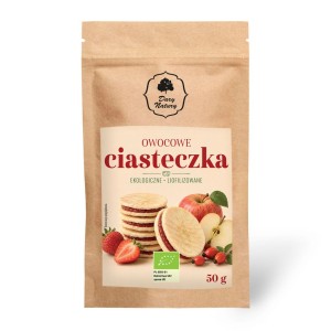 Ekologiczne owocowe ciasteczka liofilizowane 50g
