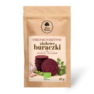 Ekologiczne chrupaki warzywne Ziołowe Buraczki 40g
