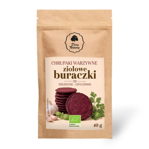Ekologiczne chrupaki warzywne Ziołowe Buraczki 40g-1 5301 