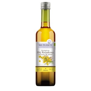 OLEJ RZEPAKOWY TŁOCZONY NA ZIMNO OMEGA-3 BIO 500 ml - BIO PLANETE
