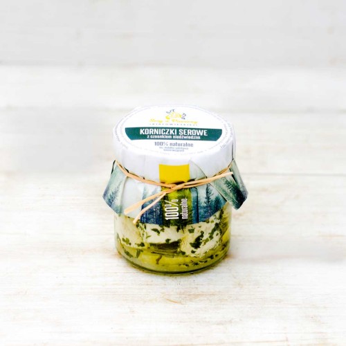 Korniczki w oleju z czosnkiem niedźwiedzim - Sery z puszczy białowieskiej-0539.jpg